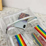 College Students Transparent Backpacks Women Backpack Waterproof