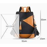 Casual Nylon Backpack for Girls - Large Capacity High School Bag