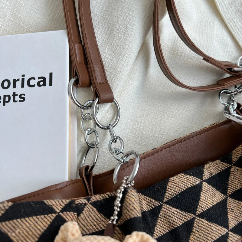 Vintage Women's Shoulder Bag Fashionable Ladies Shopping Bag
