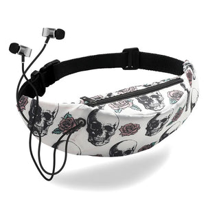 Colorful Print Waist Bag for Men Women Fanny Packs Outdoor Sports Belt Bag