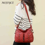 Soft PU Leather Tote Bag with Multi-pocket - Weekend Vacation