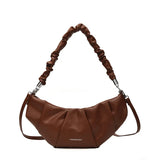 Leather Commuter Shoulder Bag Dumplings Style