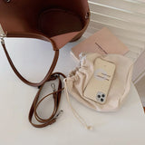 Women's Large Capacity Shoulder Bag PU Leather Tote Ladies Satchel