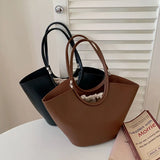 Women's Large Capacity Shoulder Bag PU Leather Tote Ladies Satchel