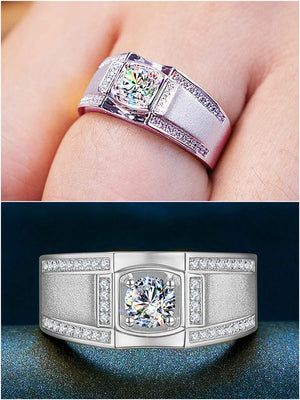 2 Carats Zircon Diamonds Gemstones Rings for Men