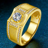 2 Carats Zircon Diamonds Gemstones Rings for Men