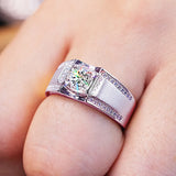 2 Carats Zircon Diamonds Gemstones Rings for Men