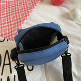 Women's Cartoon Printing Crossbody Shoulder Bag Mini Handbag Flap Purse