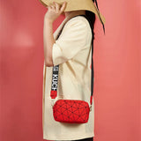 Geometry Small Crossbody Bag Shoulder Bags Purse PU Leather Handbag