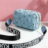 Geometry Small Crossbody Bag Shoulder Bags Purse PU Leather Handbag