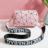 Geometry Small Crossbody Bag Shoulder Bags Purse PU Leather Handbag