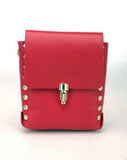 PU Cell Phone Waist Bag with Rivet Decoration for Women