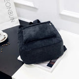 Corduroy Backpack for Women Teenger Girl Travel School Bags