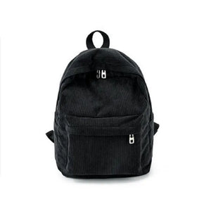 Corduroy Backpack for Women Teenger Girl Travel School Bags