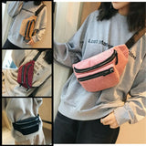 Women's Corduroy Fanny Pack Waist Bag