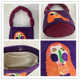Corduroy Women's Bucket Shoulder Bag Small Handbag