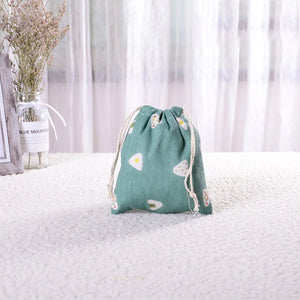 Reusable Cotton Drawstring Shopping Bag Eco Grocery Cloth Pouch