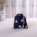 Reusable Cotton Drawstring Shopping Bag Eco Grocery Cloth Pouch