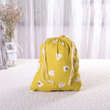 Reusable Cotton Drawstring Shopping Bag Eco Grocery Cloth Pouch