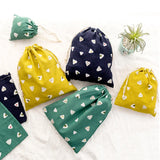 Reusable Cotton Drawstring Shopping Bag Eco Grocery Cloth Pouch