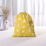 Reusable Cotton Drawstring Shopping Bag Eco Grocery Cloth Pouch