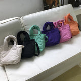 Cotton Padded Bags Small Candy Women Shoulder Bag Lady Tote Handbags Crossbody