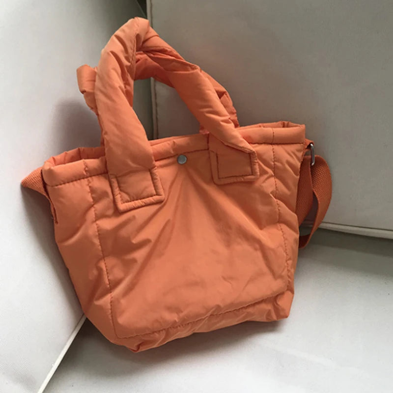 Cotton Padded Bags Small Candy Women Shoulder Bag Lady Tote Handbags Crossbody
