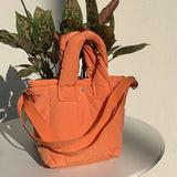 Cotton Padded Bags Small Candy Women Shoulder Bag Lady Tote Handbags Crossbody