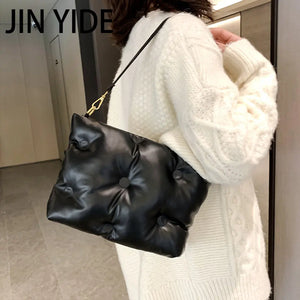 Cotton Padded Shoulder Bag Down Quilted Crossbody Bags for Women