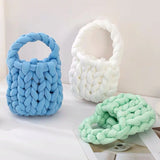 Chain Women Shoulder Bag Crochet Hand-woven Messenger Bag