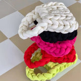 Chain Women Shoulder Bag Crochet Hand-woven Messenger Bag