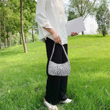 Cow Dot Printed Women Shoulder Handbags PU Leather Small Casual Female Underarm