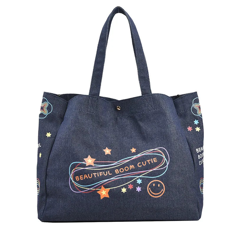 Cowboy Tote Bag Women Handbags Large Capacity Shoulder Bag