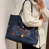 Cowboy Tote Bag Women Handbags Large Capacity Shoulder Bag