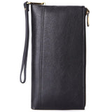 Cowhide Men Clutch Wallets Leather Long Purses Business Large Capacity Wallet