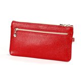 Cowhide Women's Wallet Car Key Bag Small Hand Bag Thin Phone Purse