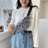 Cows Print Waist Pack Fanny Pack for Women Girls Adjustable Hip Pack