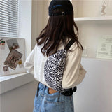 Cows Print Waist Pack Fanny Pack for Women Girls Adjustable Hip Pack
