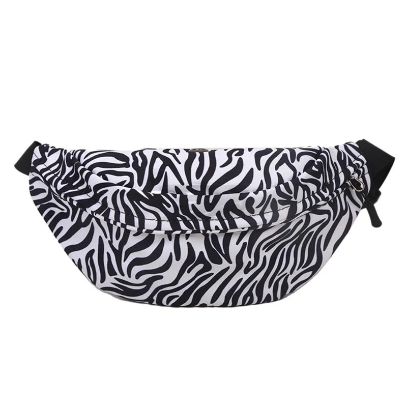 Cows Print Waist Pack Fanny Pack for Women Girls Adjustable Hip Pack