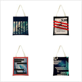ECO Shopping Bag Foldable Portable Women Handbag Double Sided Print