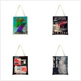ECO Shopping Bag Foldable Portable Women Handbag Double Sided Print