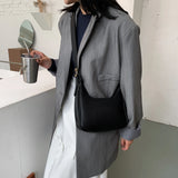 Crescent Messenger Bag PU Leather Crossbody Handbag