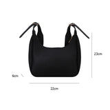 Crescent Messenger Bag PU Leather Crossbody Handbag