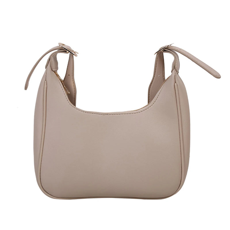 Crescent Messenger Bag PU Leather Crossbody Handbag