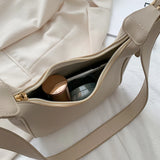 Crescent Messenger Bag PU Leather Crossbody Handbag