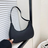 Crescent Shoulder Bag Lady Casual Small Messenger Bags Solid Outdoor Traveling B