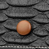 Crocodile Barrel-shaped Mini Tote Sac PU Leather Messenger Bag