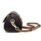 Crocodile Barrel-shaped Mini Tote Sac PU Leather Messenger Bag