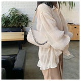 Crocodile Pattern Mini PU Leather Shoulder Bag for Women
