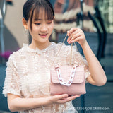 Crocodile Pattern Female Handbag Small Square Bag for Women